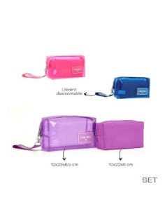 Porta Cosmeticos Set X2 Colores Surtidos Trendy 53762 Tar02 2