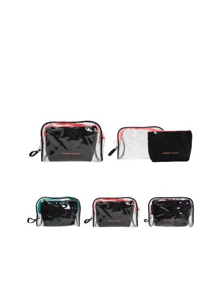 Portacosmetico X2 16x24cm Pvc Agarrate Catalina Accb47 Ow01