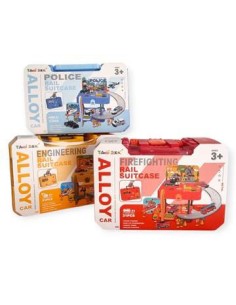 Valija 31 Piezas Bomberos/construccion/policia Pri02 Ju0041/ju0042/ju0043 2