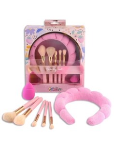 Set X7 Pzas Beauty Brochas+vincha+esponja 2