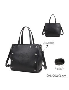 Cartera 24x26x9cm C/tacha Tira Regulable Y Desmontable  Org Interno Trendy 22701 Tar02 2