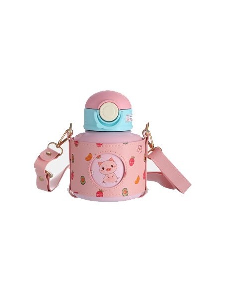 Botella Termica 520ml Infantil C/funda Y Correa Ee50849 Sf01