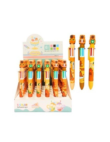 Boligrafo Retractil X6 Colores Capibara 28883 Col01 (b36)