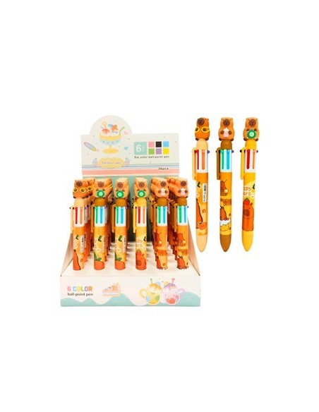 Boligrafo Retractil X6 Colores Capibara 28883 Col01 (b36)