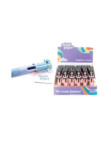 Boligrafo Borrable Multi X4 Colores Mini Mod. Surt 23-164-23-167 Mp01