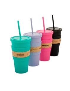 Vaso 620ml Starbuks C-tapa Silicona Y Sorbete Col  Pastel 901053 Art05
