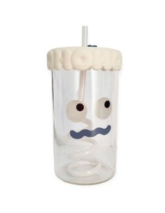 Vaso De Vidrio C-tapa Silicona Y Sorbete Sc5s013azz Pk01