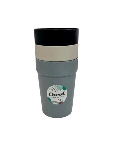 Vaso 420cc Plast. Color Granito Areia 31369-61369 Car15 (b24)