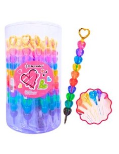 Crayon Colores C/punta Intercambiable 10 Colores Corazon 152093 152135 Col01 (24)