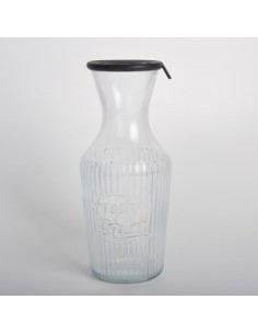 Botella 1lts Vidrio Decanter C-tapa Silicona  Agua-jugo-vino 1126-c5209
Dec01