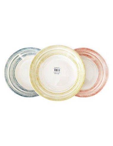 Plato Hondo 24cm Porcelana Trazos Color  16964-1724-3346 Idh01