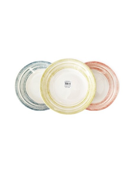 Plato Hondo 24cm Porcelana Trazos Color  16964-1724-3346 Idh01