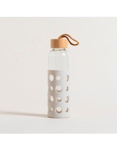 Botella Vidrio 500ml H2o Sport Silicona T-bamboo 0542014-0542018-0542022 928669 Pcu01 Mish02