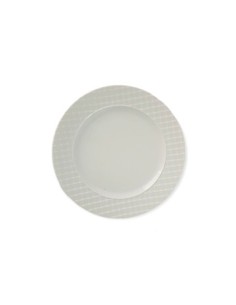 Plato Postre 20cm C-bordes Labrado Cuadrados 516p Bath