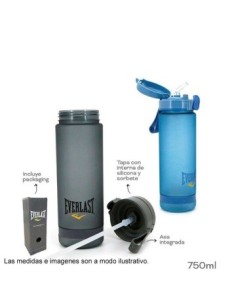 Botella 900ml Plast  Deportiva C-pico Col  Surt  Everlast 15260 Tar02
