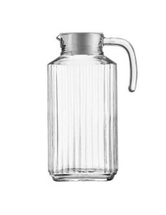 Jarra Vidrio 1 8lt Rect  Rayada C-tapa Caja 57916667 Cr02
