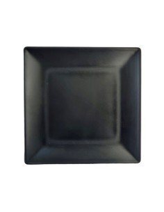 Plato 26cm Cuad  Melamina Ngro 14809zx Pk01