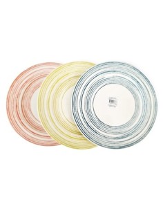 Plato Playo Trazos Color Porcelana 3322-1687-1717 Idh01