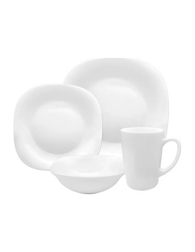Set Vajilla X16 Pzas Plato+postre+comp+taza 64016 Carol Car15