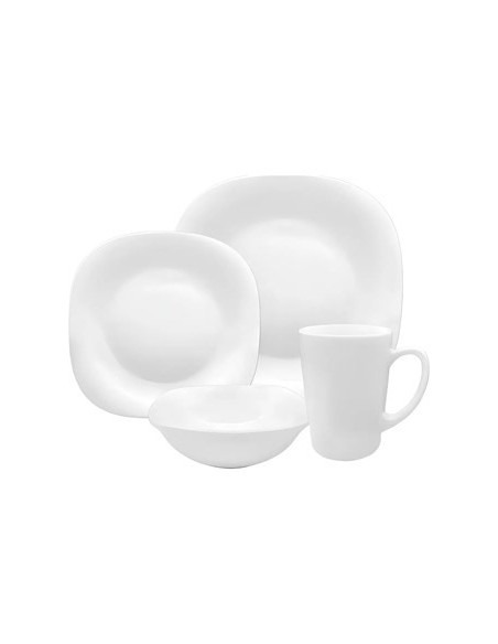 Set Vajilla X16 Pzas Plato+postre+comp+taza 64016 Carol Car15
