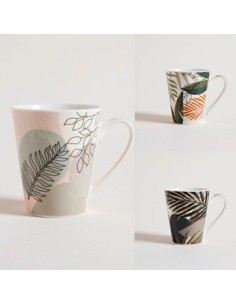 Jarro Mug 350ml Ceramica Decorado Surtido -m-