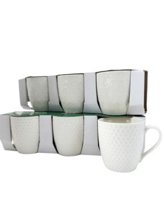 Taza Cafe Med  Ceramica X 3  Rjm-25057 Rjm-25056 Ramy02