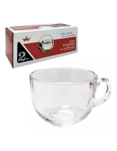 Tazon Vidrio 450ml X 2 Unid. Caja 57915013 Cr02