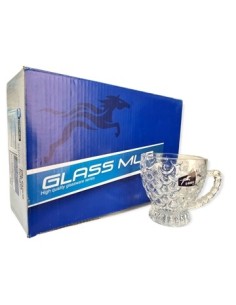 Taza Cafe 207ml X6 Vidrio Labrado 200967-bmzb30 Liv01