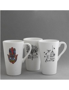 Jarro Mug Ceramica Alto Deco Surt  Ga136deco Genko -b24- -m-