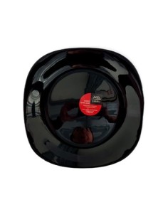 Plato Postre 20cm Cuad  Negro Vidrio Templado Liso Hlfp85 Bnfp85 Mta01
Res01 Car15