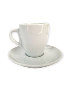 Taza Cafe C-plato Nova Ceramica Blanca 992077-3191711 Fbr01 -b24-