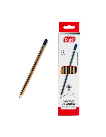 Lapiz Negro Graduado 4h 65811 Trabi  (b12)
