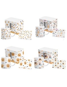 Jarro Mug 330ml Ceramica Leon-corazon-arco Iris C-tarjeta En Caja Hrc006-b-hrc006-c-hrc006-d Hom01 -m-