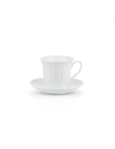 Taza 200cc X6 C-plato Ceramica Blanca C5484 Dec01