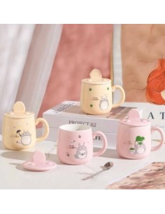 Jarro 400ml Ceramica Animalitos C-cuchara Y Tapa Ceramica 3705-3234 Hom01