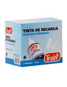 Tinta P/marcador Pizarra 30ml Negro Tr3420 Trabi (24/6)