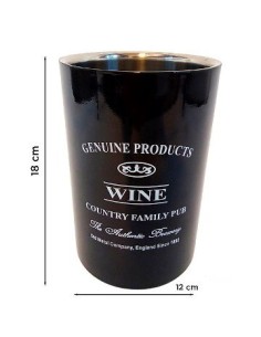 Porta Botella 18cm Metal Estamp  In220003 Ori02