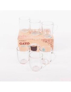 Taza X6 260ml Vidrio Caja Ms951-6-1kg Pk01