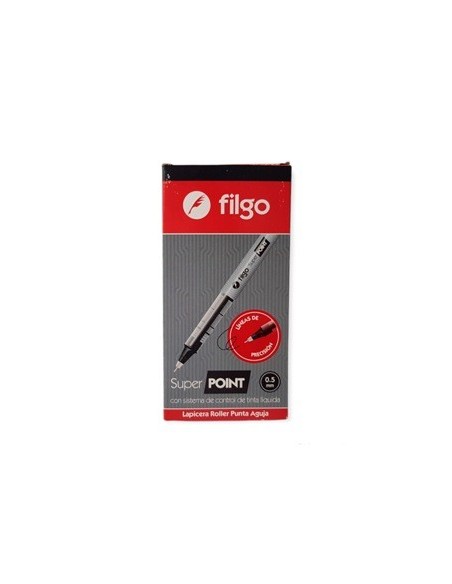 Boligrafo Roller P/aguja Liquido Negro 0.5 St5-c12-001 Fil01 Filgo (b12)