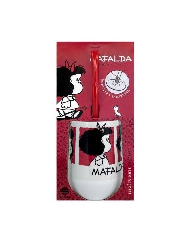 Mate Deco-mafalda C- Bombilla Saca Yerba De Acero Inox  40 Beruplast -p- -m-
