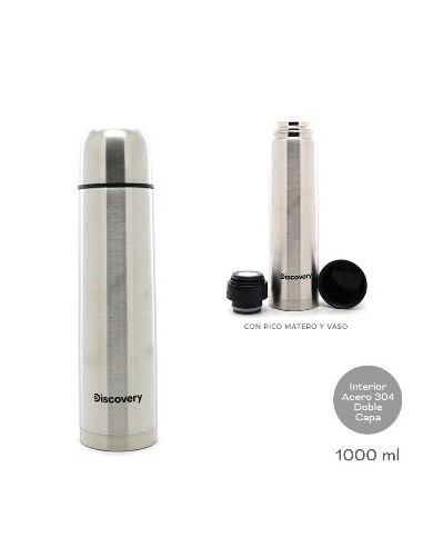 Termo 1lt Discovery Bala Acero Inox Col  14720-b Tar02 -m-
