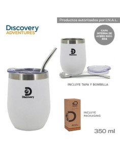 Mate Discovery 350ml C-bombilla Y Tapa P- Viaje 22001 13677-b 13678-b 15245 15246 Tar02 -p- -m-