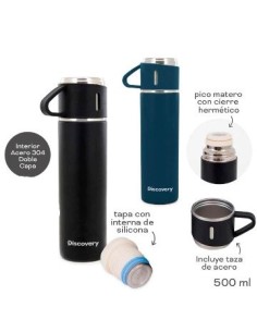 Termo 500ml Discovery Acero Inox Color  C-taza 11408 Tar02 -m- -p-