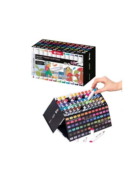 Marcadores X72 Artistico Doble Punta Alloy Filgo Surt. Allym-e72-sur Fil01