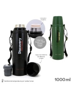 Termo 1lt Discovery Adventures C- Tira De Viaje En Caja 14107- Tar02 -m- -m- -p- -m-