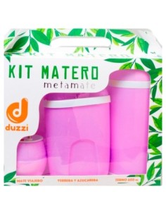 Set Mate Viajero Mate Yerbera Azucarera Y Termo En Caja C-visor Duzzi 1041 Cim02 -b8- -m- -p-