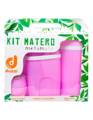 Set Mate Viajero Mate Yerbera Azucarera Y Termo En Caja C-visor Duzzi 1041 Cim02 -b8- -m- -p-