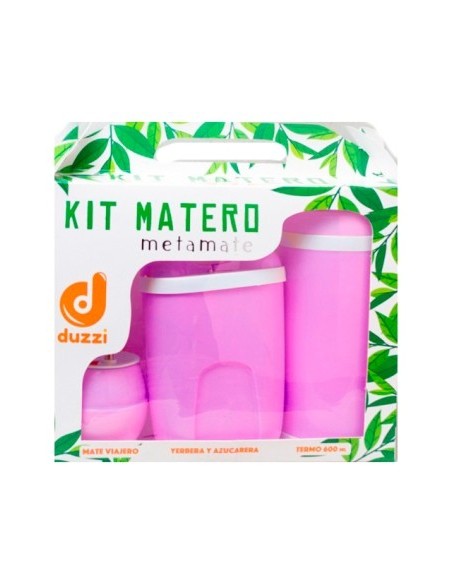 Set Mate Viajero Mate Yerbera Azucarera Y Termo En Caja C-visor Duzzi 1041 Cim02 -b8- -m- -p-