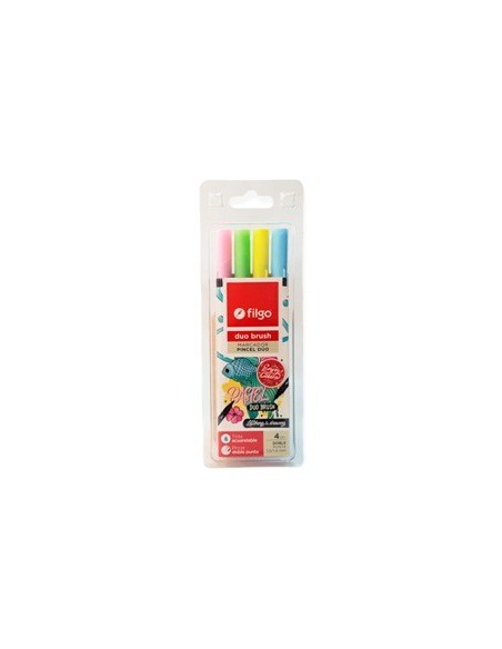 Marcador X4 Duo Brush Pastel Dbsh-e4-pas Filgo Fil01 (b12)