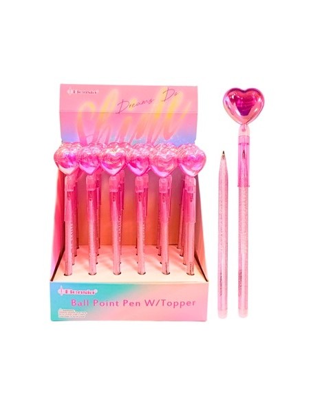 Boligrafo Azul C/corazon Nacarado 120478/27171 Col01 (b24) (e)